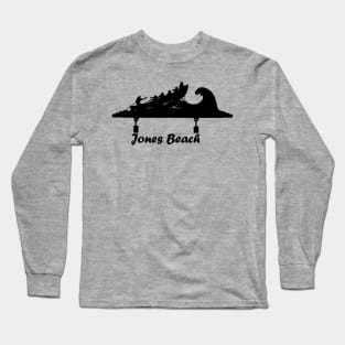 Jones Beach Art Deco Sign - Lifeguards Long Sleeve T-Shirt